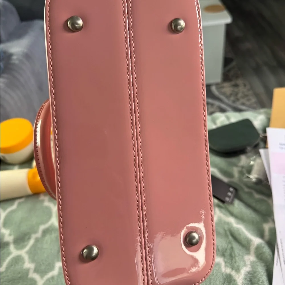 Pink Patent Leather Handbag - Picture 3 of 9